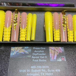 Yellow Croc XXXL Press On Set